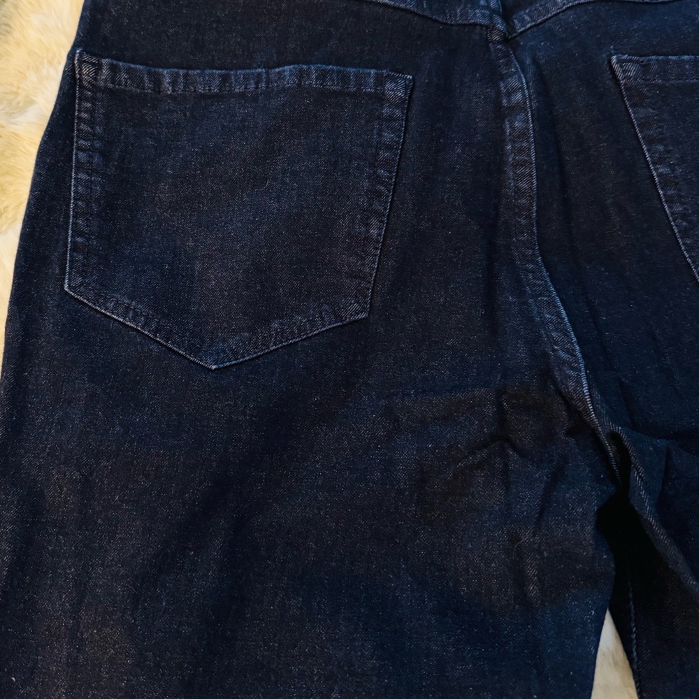 G.I.L.I. Women's Straight Leg Jeans - Dark Blue - Picture 7 of 9